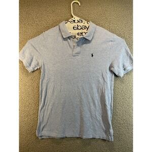 Polo Ralph Lauren Mens' Navy Blue Short Sleeve V Neck T-Shirt  Blue Logo‎ Sz XL
